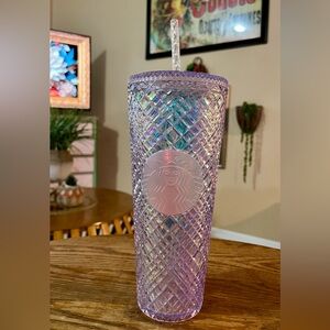 2022 LE Starbucks Unicorn Jeweled Holiday Iridescent Tumbler - 24oz Venti